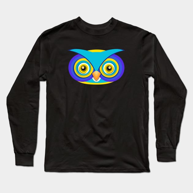 Hippie Owl Long Sleeve T-Shirt by satheeshsankaran